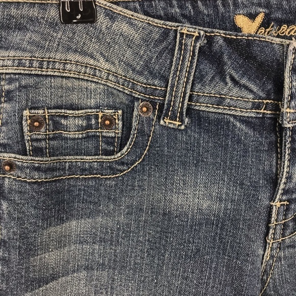 Wet Seal Blue Jeans Strait Leg Size 3 - Picture 6 of 8